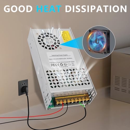 High-Efficiency 600 W 24 V AC to DC Power Supply – 25 A Versatile Switching Adapter for LED Strips, Motors, CCTV Systems, and 3 D Printers – Durable and Reliable Performance for All Your Power Needs