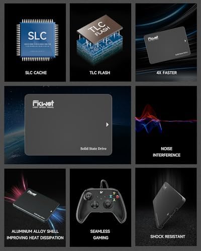 Transform Your Computing Power with the FS810 500 GB SATA III SSD – Ultra-Fast Solid State Drive for Desktops & Laptops, Achieve 560 MB/s Speed & 3 D NAND TLC Technology for Enhanced Gaming and Productivity Boost