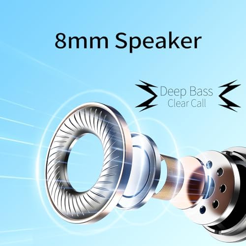 Ultra-Lightweight Bluetooth 5.3 Wireless Earbuds – Deep Bass In-Ear Headphones for Clear Calls and Immersive Sound, 60-Hour Battery Life, Perfect for Gaming, Workouts, and Study – Stylish Purple Design for Active Lifestyles