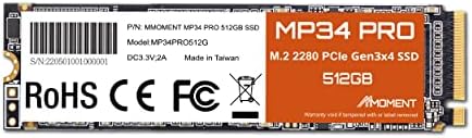 MMOMENT MT34 1 TB PCIe Gen3 NVMe M.2 2280 SSD – Supercharge Your Laptop and Desktop Performance with Blazing Fast 2000 MB/s Read Speeds for Gaming, Video Editing, and Efficient Data Management | Upgrade Your Storage Experience with Enhanced Compatibility and Reliability