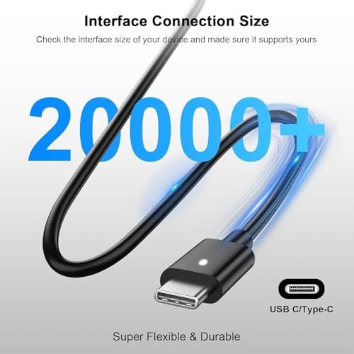 Rapid Charge 65 W USB-C Laptop Charger for HP Elite Book Series – Lightweight, Portable Power Adapter for 14″ & 16″ Notebooks – Enhanced Safety Features & Universal Compatibility for On-the-Go Professionals – Ideal for Elite Book 1040 G11, G10, and More