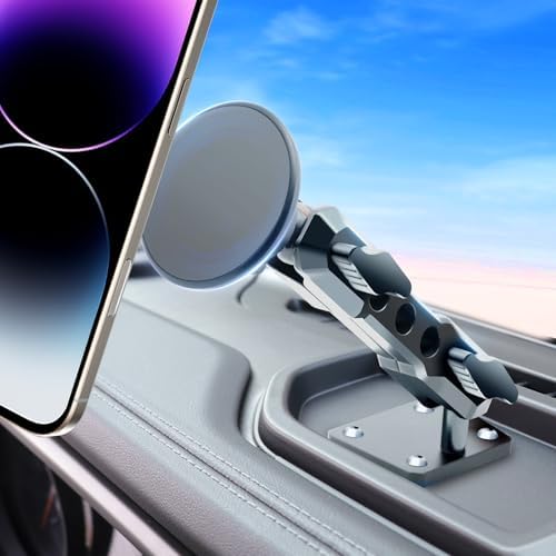 for Jeep 2024 2025 Wrangler JL JLU JT 4XE Phone Mount – Dashboard Phone Holder for Jeep Wrangler Gladiator 2/4 Door Accessories, with The Strongest Magnet (NOT for 1945-2023 JL JT) – Enhanced Compatibility and Speed