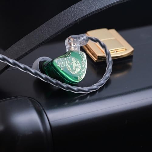 FAAEAL TANGZU Wan’er S.G Hi-Fi Earbuds – Premium Audiophile In-Ear Monitors Featuring 10 mm Dynamic Drivers for Enhanced Audio Clarity, Ergonomic Comfort Fit, Detachable 2-Pin Cable for Customization, Stylish Mixed Color Design, and Integrated Microphone for Effortless Hands-Free Calls and Versatile Listening Experiences