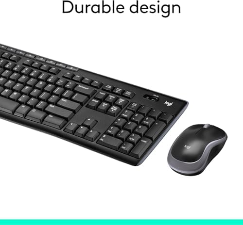 Logitech K270 Wireless Keyboard – Full-Size, 2.4 GHz Connectivity, 8 Multimedia Keys, 2-Year Battery Life, Stylish Rose Color for PCs and Laptops – Ultimate Comfort and Reliability for Productive Workspaces