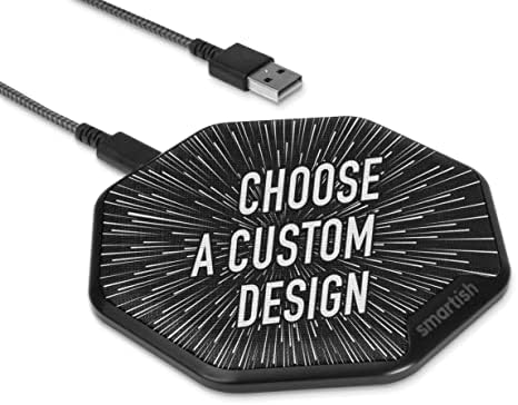 Smartish Charge Island 15 W Fast Wireless Charger – Qi-Certified Non-Slip Charging Pad for i Phone, Samsung Galaxy & Air Pods Pro – Enhance Efficiency with Sleek Design & Built-in Safety Features – Ideal for Home & Office Charging Solutions