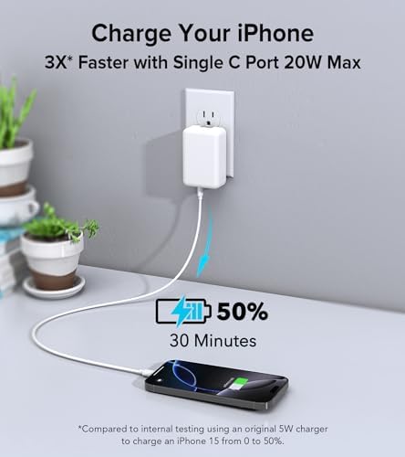 Elevate Your Charging Game with the 2 Pack Flat USB C Charger Block – 40 W Fast Charge Hub for i Phone 12-16, i Pad & Samsung Devices, Featuring 4 Ports for Simultaneous Power Delivery & Quick Charge, Sleek Light Blue Travel-Friendly Design Ideal for Home & On-the-Go Use