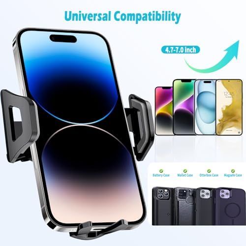 Toyota Highlander 2020-2025 Car Phone Holder – 8-Inch Screen Compatible, 360-Degree Rotation Mount for 4.7-7 Inch Phones, Thick Case Friendly Cell Phone Cradle, Ultimate Driving Convenience & Safety Accessory