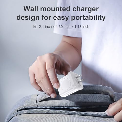 Ultimate 20 W Magnetic Wireless Charger for Apple Watch & i Phone – 3-in-1 Fast Charging Block with Dual USB-C Ports for Seamless Travel Power Solutions – Fully Compatible with All Apple Watch Models and i Phone Devices