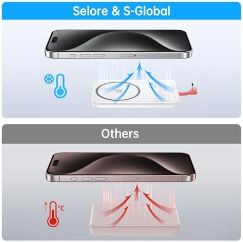 Ultra-Slim Magnetic Power Bank 5000 m Ah – PD 20 W Fast Charging Portable Charger with Built-in USB-C Cable for i Phone 15/16 & Samsung Android – Compact Travel Battery Pack for Effortless Power On-the-Go