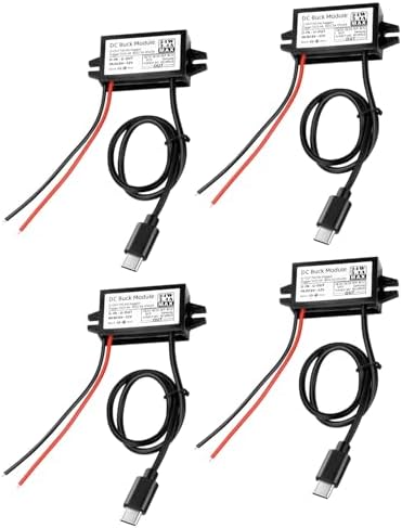 Aideepen Dual-Pack 24 W DC-DC Converter Module – High-Efficiency 12 V/24 V to 5 V USB-A Car Charger for Rapid Device Charging and Universal Compatibility in Automotive Applications
