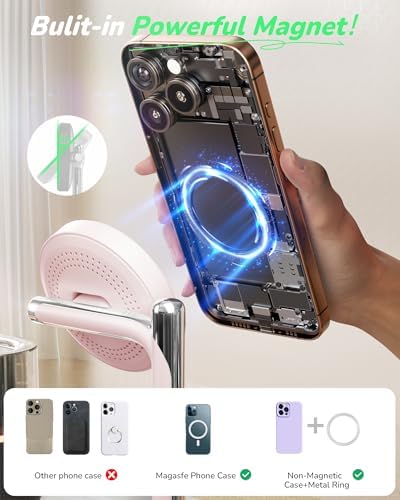 Ultimate 5-in-1 Wireless Charging Station with Alarm Clock and Night Light – Sleek Mag-Safe Dock for i Phone 16/15/14/13/12, Apple Watch & Air Pods – Fast Charging & Space-Saving Design for Nightstand Organization