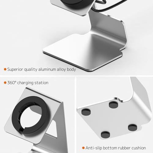 Upgrade Your Google Pixel Watch Charging with the Ninki Aluminum Dock – Rapid, Stylish, and Secure Nightstand Organizer for Series 2 & 3 Smartwatches, Perfect for Effortless Maintenance and Elegant Décor