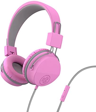 Experience Superior Sound with JLab JBuddies Studio On-Ear Kids Headphones – Safe Volume Limiter, Adjustable & Folding Design, Noise Isolation, Built-in Mic for Toddler Audio Enjoyment (Graphite/Blue) – Perfect for Home, School, and Travel