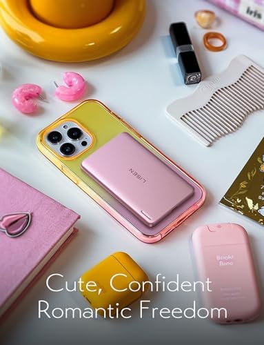 LISEN 0.3-Inch Ultra Slim Mag Safe Portable Charger for i Phone – 5000 m Ah Wireless Battery Pack for Effortless Travel Charging – Essential Magnetic Power Bank Compatible with i Phone 16 Pro Max/15/14/13/12 – Fast Charging, Lightweight Design for On-the-Go Convenience