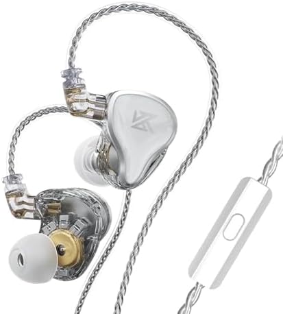 Linsoul KZ ZAS Premium Hybrid IEM Earbuds – Exceptional 7 BA + 1 DD Hi-Fi Bass Headphones for Audiophiles and Gamers – Ergonomic Design, Robust 2-Pin Cable, and Integrated Microphone for Enhanced Communication and Immersive Sound Experience