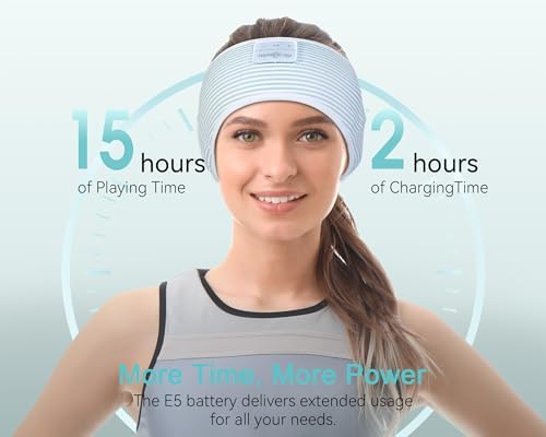 MUSICOZY Bluetooth 5.4 Sleep Headband – Ultra-Thin Stereo Earbuds for Uninterrupted Comfort and Performance, Sweat-Resistant for Active Lifestyles & Serenity (White Red) – Elevate Your Audio Experience with Innovative Design and Superior Sound Quality