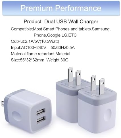 60 W Multi-Port USB Charging Station with 15 W Wireless Charger – Fast Charging Hub for Samsung Galaxy S25 Ultra, i Phone 16, and Google Pixel 9 Pro – Compact Travel Wall Adapter for Ultimate Device Compatibility and Efficiency