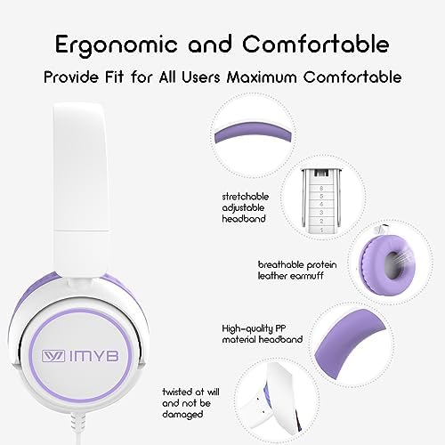 Ultimate Comfort V1 Kids Wired Stereo Headphones – Adjustable, Foldable, and Tangle-Free On-Ear Design in Vibrant Pink – Perfect for School, Travel, and Leisure with i Pads, Tablets, and Phones – Engaging Sound Experience Designed for Young Listeners – Ideal for Boys and Girls