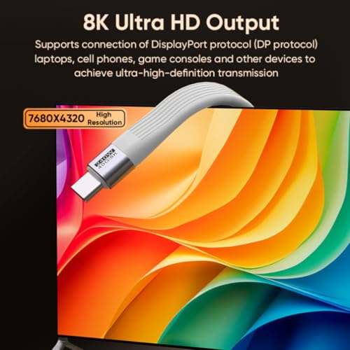 USB 4.0 Date Cable Portable Keychain 0.42ft, 240W 5A Fast Charging USB C Cable, 40Gbps Data Transfer, 8K 60Hz Video Display for iPhone 16 15 Pro Max, iPad, Thunderbolt 4/3, Hub, External SSD (Black) – Enhanced Compatibility and Speed