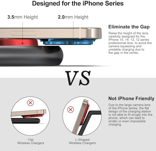 Sleek 3-in-1 Magnetic Charging Station for Apple Devices – Fast Mag-Safe Wireless Charger Stand for i Phone 16/15/14/13/12, Apple Watch, and Air Pods – Elegant Golden Design with Enhanced Compatibility and Safety Features