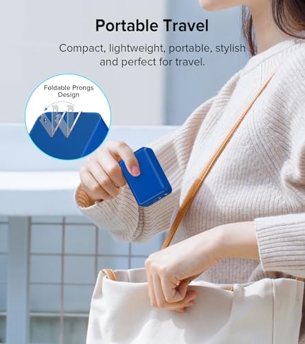 Elevate Your Charging Game with the 2 Pack Flat USB C Charger Block – 40 W Fast Charge Hub for i Phone 12-16, i Pad & Samsung Devices, Featuring 4 Ports for Simultaneous Power Delivery & Quick Charge, Sleek Light Blue Travel-Friendly Design Ideal for Home & On-the-Go Use