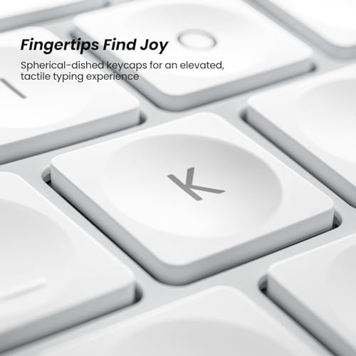 Nulea RT05 B Bluetooth Ergonomic Split Keyboard – Rechargeable Wireless USB-C Design with Cushioned Wrist Rest for Ultimate Comfort, Compatible with Windows & Mac (F-Yellow) – Enhance Your Typing Experience and Boost Productivity