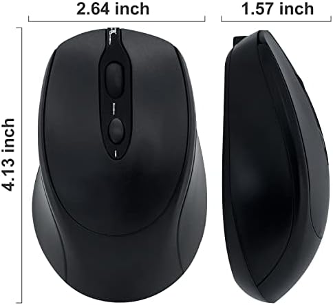 Sleek Silent Rechargeable Wireless Mouse – Ergonomic Light Green Design for Laptop, i Pad, Mac Book, Surface Pro, and More – Perfect for Travel and Everyday Use with Dual Mode Bluetooth Compatibility