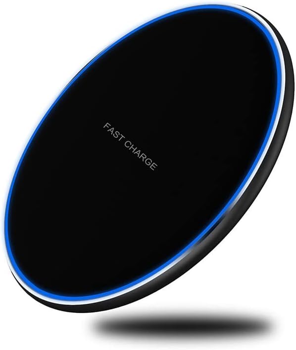 Ultra-Fast 10 W Wireless Charging Pad – Premium Multi-Device Charger for i Phone 14/13/12/11, Samsung Galaxy, Air Pods, and Huawei Mate – Sleek Anti-Slip Design with Safety Features for Home or Office Use