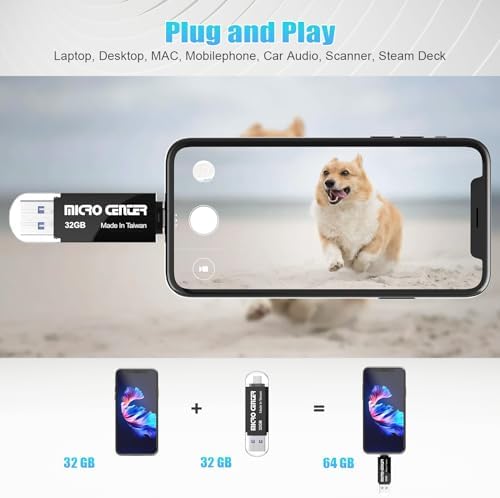 Unlock Ultimate Storage Freedom with the Micro Center 512 GB Super Speed 2-in-1 USB Flash Drive – Dual Connector Type C & Type A for Lightning-Fast Transfers up to 150 MB/s, Perfect for Android Smartphones, Tablets, and PCs – Compact, Durable, and Ready for On-the-Go Data Management!