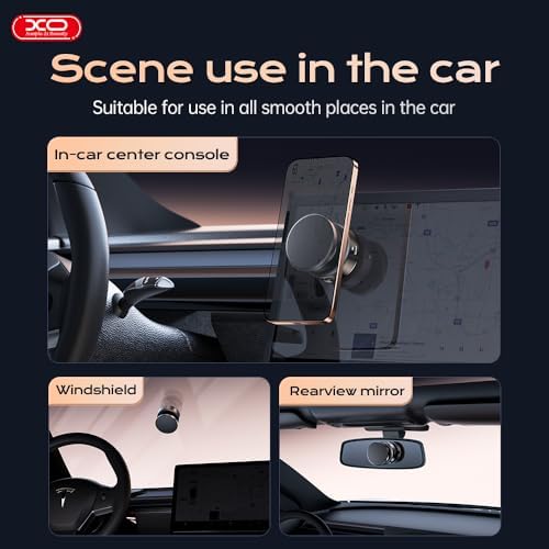 Electric Vacuum Magnetic Suction Phone Holder for Magsafe,360° Adjustable Magnetic Car Phone Mount,Foldable Portable Cell Phone Holder for iPhone 16/15/14/13/12 Series (Not Charge Phone) – Enhanced Compatibility and Speed