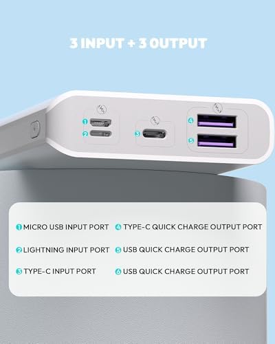 ROMOSS 30000 m Ah High-Capacity Power Bank with 22.5 W Fast Charging – Versatile Portable Charger for Multi-Device Compatibility including i Phone, i Pad Pro, Samsung – Triple Output & Input Design for Effortless Power Management on the Go