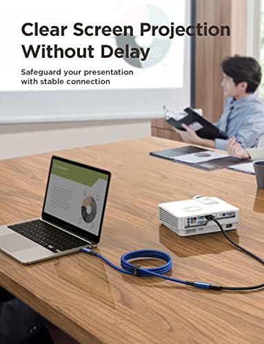 Maximize Your Connectivity with AINOPE 10 FT USB C Extension Cable – 20 Gbps Data Transfer & 240 W Charging Power, Ideal for i Phone 16 Pro Max, PSVR2, Mac Book Air M2 Pro, and More – Stylish Blue Design for Enhanced Flexibility and Performance