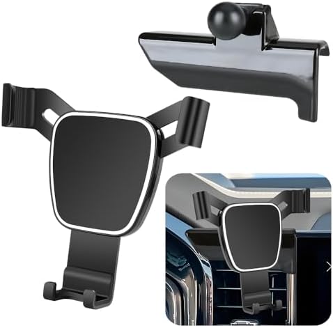 Premium Car Phone Holder for Chevrolet Silverado 1500, 2500 HD, and 3500 HD (2022-2025) – Effortless Installation, 360-Degree Rotation, and Enhanced Compatibility for LT, RST, LT Trail Boss, ZR2, and LTZ High Country Models – Hands-Free Navigation and Calls for Safer Driving Experience – Durable Auto Accessory for Everyday Use