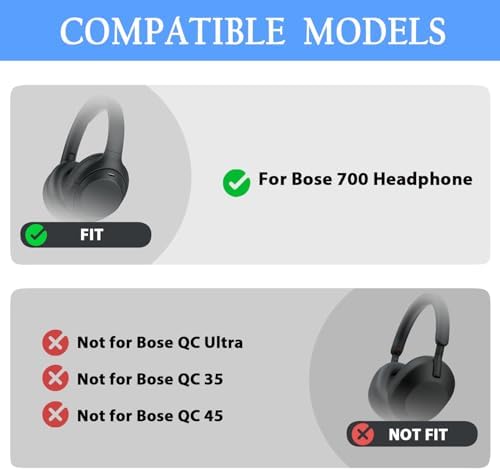 Adhiper Leopard Print Ear Pads for Bose 700/NC700 Wireless Headphones – Luxury Protein Leather Cushions with Memory Foam for Superior Comfort and Premium Audio Quality Upgrade