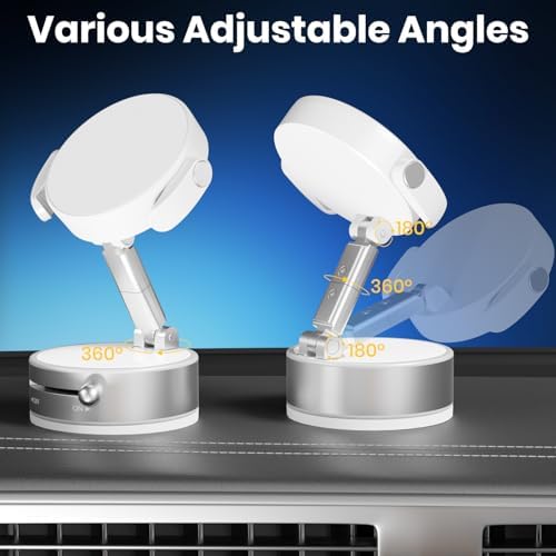 Revolutionary 360° Magnetic Vacuum Phone Holder – All-Surface Universal Smartphone Mount for Car, Gym, and Home Use – Advanced Clamping Technology for Unmatched Stability – Effortless Hands-Free Operation with Compact, Foldable Design – Ideal for Seamless Navigation and Accessibility – Elegant White Finish for Modern Aesthetics