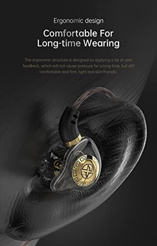 FEDAI X1 Premium Wired Earbuds with Microphone – High-Fidelity In-Ear Monitors for Gaming & Sports – Comfortable Earfins for Optimal Fit, Crystal Clear Sound, 3.5 mm Compatibility for PC and Mobile – Stylish Blue Design Perfect for Daily Use