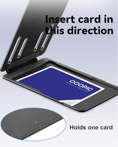 OATSBASF Magnetic Phone Stand Compatible with Magsafe, Foldable Aluminum Phone Holder for Desk Compatible with iPhone 16/15/14/13/12 Series and Magnetic Case, Black, Bi-fold – Enhanced Compatibility and Speed