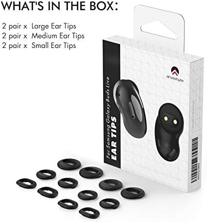 Premium Memory Foam Earbud Tips for Samsung Galaxy Buds3 Pro (2024) – 3 Size Set S/M/L for Noise Isolation and Enhanced Comfort – Ideal Replacement for Superior Sound Experience and Perfect Fit with Charging Case