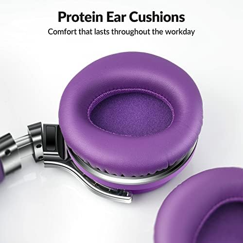 Silensys E7 Elite Wireless Over-Ear Headphones: Unmatched Active Noise Cancellation, Deep Bass Sound Experience, Luxurious Protein Ear Cushions, 30-Hour Battery Life – Your Perfect Bluetooth Companion for Travel, Work, and Daily Adventures in Elegant Black Design