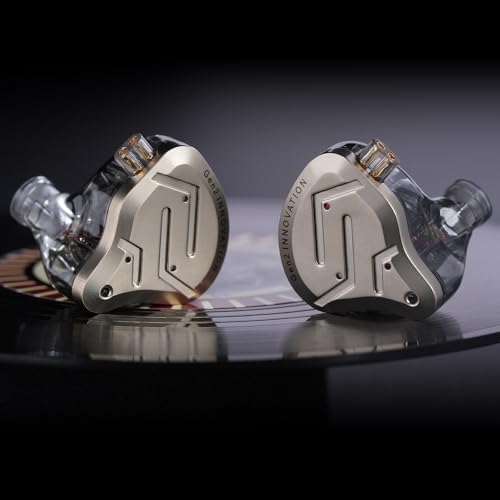 KZ ZSN Pro Hybrid In-Ear Earbud Headphones – High-Fidelity Audio with Dynamic Driver & Balanced Armature, Stylish Metal Faceplate, Detachable Cable for Custom Connectivity – Perfect for i Phone & Android Use, Ideal for Fitness & Everyday Listening (Blue, No Mic)