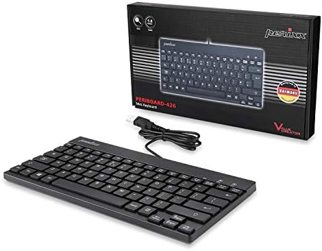 Elevate Your Typing Experience with the Perixx PERIBOARD-326 Wired Mini Backlit USB Keyboard – Compact Design, Low Profile Keys, and Adjustable Lighting for Optimal Comfort and Productivity at Home or On-the-Go