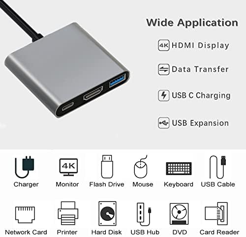 Transform Your Workspace with the Ultimate USB C Docking Station: High-Speed HDMI Adapter for Mac Book Pro & Chromebook – Multiport USB Hub with Micro SD Card Reader for Seamless Device Connectivity and Enhanced Productivity on the Go