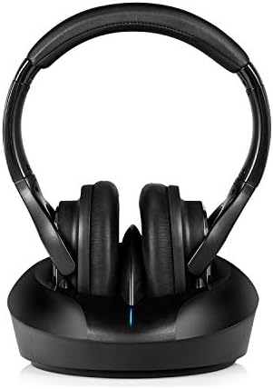 ZANCHIE Wireless Over-Ear Headphones with RF Transmitter Dock – Premium Digital Stereo Sound Designed for Seniors and Hearing Impaired – Ultimate Comfort and Seamless TV Audio Experience for Endless Enjoyment