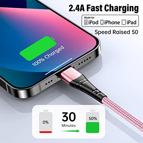 Dayaoncy 10 FT Pink USB C Charger Cable – Dual Pack of Fast Charging Cables with 100 W Power Delivery for i Phone 15/16 Pro Max, Android Devices, Tablets, and Laptops – Superior Durability and Stylish Design for Ultimate Convenience