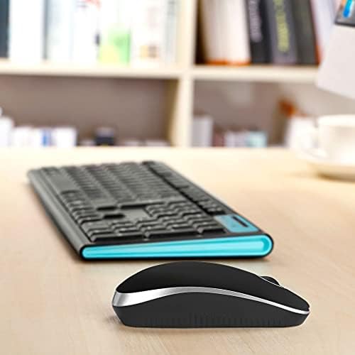 Sleek Vssoplor Wireless Mouse – Ultra-Slim Silent Optical Companion for Laptops & PCs | 2.4 GHz Nano Receiver, Perfect for Quiet Workspaces & Travel | Enhanced Compatibility for Windows, Mac & Linux