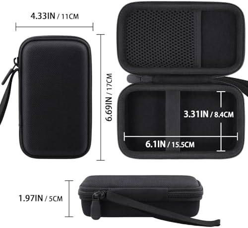 Ultimate Hard Shell Travel Case for UGREEN 25000 m Ah 145 W Power Bank – Superior Protection with Mesh Accessory Pocket and Secure Elastic Band – Waterproof and Durable EVA/Nylon Design for Travel Convenience – Soft Velvet Interior for Scratch Prevention – Case Only
