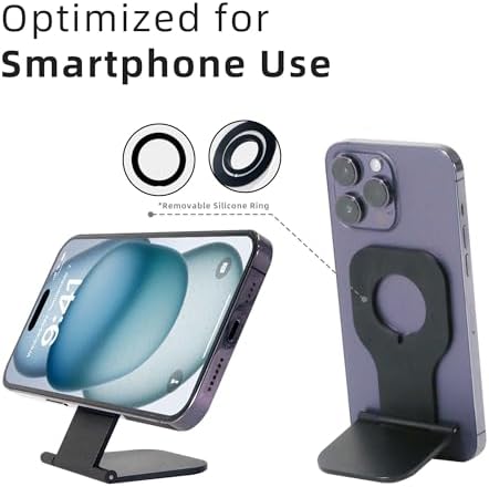 R7 Magnetic Laptop Phone Holder, Lightweight Portable and Versatile Stand for MagSafe and Non-MagSafe Devices, Compatible with Apple Watch Charging, Monitor Screen Side Mount for Work, Multi-Tasking – Enhanced Compatibility and Speed