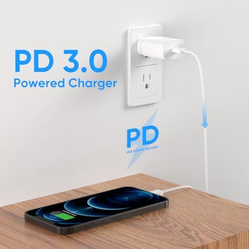 Rapid 25 W USB-C Wall Charger for Samsung Galaxy Devices – High-Speed Type-C Power Adapter with 6.6 ft Extended Charging Cable for Ultimate Flexibility and Device Compatibility – Ideal for S24 Series, S23 Ultra, S22, S21, S20, and Note Lineup