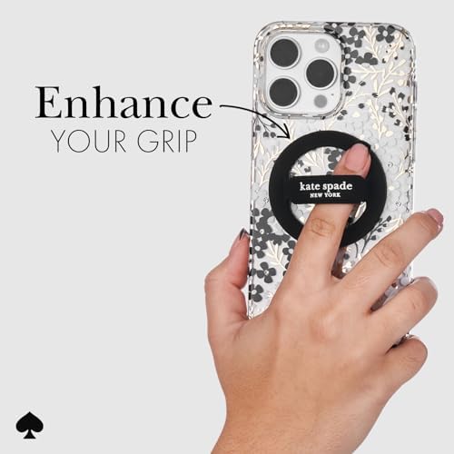 Transform Your Mobile Experience with the kate spade new york Tortoiseshell Magnetic Phone Ring Grip & Stand – Stylish, Removable & Mag Safe Compatible for Ultimate Convenience and Secure Handling