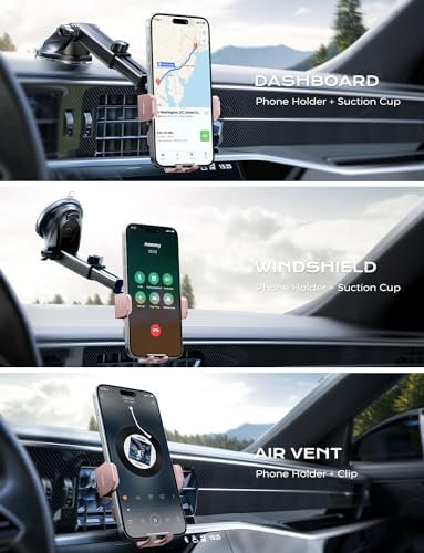 CHGeek 15 W Wireless Car Charger & Auto-Clamping Phone Mount – Fast Qi Charging Solution for i Phone 15/14/13/12/11 Pro Max & Samsung Galaxy S25/S24/S23/S22/S21/S20 – Stylish Pink Design for Modern Drivers – Effortless Device Security & Optimal Viewing Angles